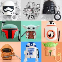 Disney Star Wars Airpods Pro Airpods 2 Case 3D Silicone Baby Yoda Anime Cartoon Protective Case for Apple Earphones Wireless Earbud Cases