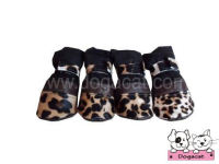 Dogacat  รองเท้าสุนัข รองเท้าหมา รองเท้าแมว ลายเสือน้ำตาล Size1-5