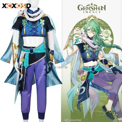 Genshin Impact Baizhu Cosplay Costumes Game Bubu Pharmacy Roleplay Suit Anime Changsheng Snake Accessory Wig