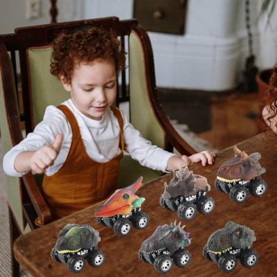 MagiDeal 6 Pieces Dinosaurs Pull Back Car Toy for Christmas Birthday Gifts Kids
