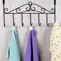 7-Hook Organizer Rack Hat Hanger Wall Hooks Garments Organizer Rack Clothes Hat Hanging Hook Hanger Kids Room Decor Hanger