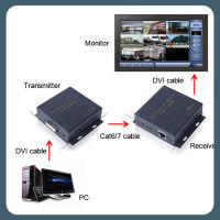 เครื่องเพิ่มระยะทางสัญญาณภาพ DVI ที่ใช้งานผ่าน Cat5/Cat6ถึง60เมตรสำหรับ PC จอ LCD แล็ปท็อป DVI ส่วนต่อขยาย UTP Repeater