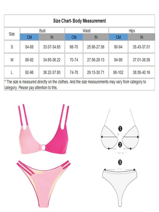 zaful-womens-o-ring-bikini-set-color-block-two-piece-wire-free-padded-pink-top-low-waist-bottom-swimsuits-bathing-2023-sexy-xy2