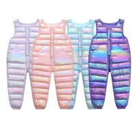 Winter Girls Warm Overalls Autumn Boys Girl Thick Pants Baby Kids Jumpsuit High Quality Clothing Children Ski Down Overalls