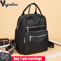 Women Backpack Travel Casual Waterproof Oxford Shoulder Bags Female Large Capacity Handbag Rucksack Black Purse School Pack