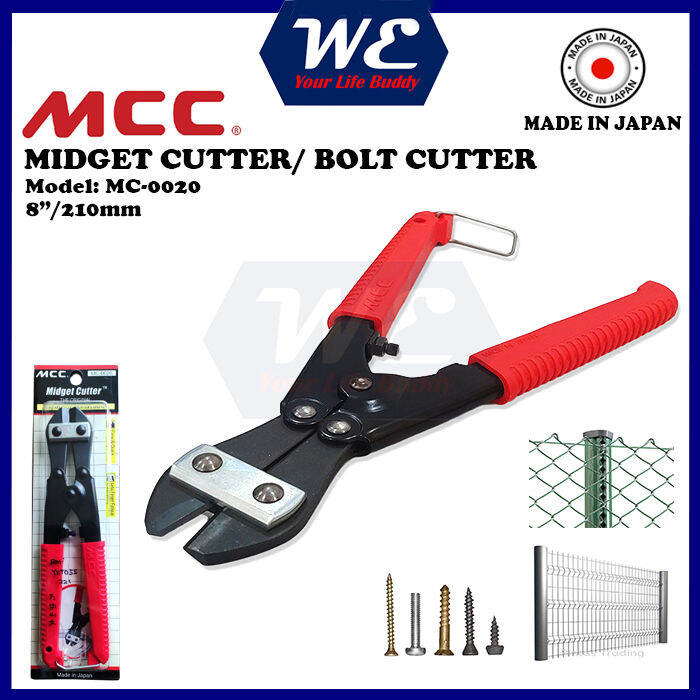 MCC 8” Midget Cutter Mini Cutter Mini Bolt Cutter Wire Cutter Made in