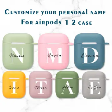 Fluorescent Pink Custom Name AirPod Case