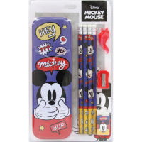 ชุดเครื่องเขียน Mickey Mouse CM-6503 ดินสอ ยางลบ กบเหลา กล่องดินสอ บรรจุ 8ชิ้น/แพ็ค จำนวน 1แพ็ค