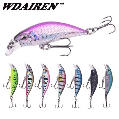 1Pcs Vibrating Sinking Minnow Wobblers Fishing Lure 5.2cm 4.2g Trout Artificial Hard Bait Jerkbait Crankbait Bass Carp Tackle