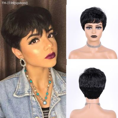 BCHR Short Pixie Cut Wigs Straight Synthetic Wigs For Women Heat Resistant Hair Replacement Wigs [ Hot sell ] vpdcmi