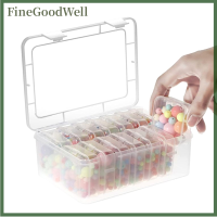 FineGoodWell กล่องเก็บของพลาสติกใสสำหรับจัดระเบียบขนาดเล็กกล่องเก็บของอุปกรณ์จัดระเบียบเครื่องประดับแหวนของเล่นกล่องใส่เครื่องสำอาง