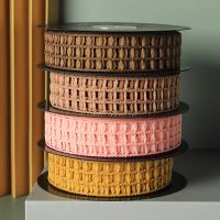 9 meters Hollow Hole Woven Ribbons for Wedding Christmas Decorations Gift Package Bouquet Packaging Accessories Material Crafts Gift Wrapping  Bags