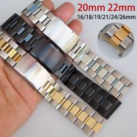 ✥▦∈ Solid Stainless Steel Curved End Strap for Seiko/Samsung/Huawei Metal Side Buckle Band No Gap Bracelet 16 18 19 20 21 22 24 26mm