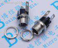 10PCS DC025M 5.5x2.1/2.5mm DC Socket With Nut 5.5x2.1/5.5x2.5 mm DC Power Jack Socket Female Panel Mount Connector