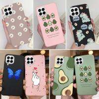 เคสสำหรับ Samsung Galaxy M33 5G เคสผิวด้านซิลิโคนนิ่มลายไดโนเสาร์ผลไม้ผีเสื้อดอกไม้ผลไม้เลิฟหัวใจการ์ตูนสำหรับ SamsungM33 GalaxyM33 M 33เคสกันชน TPU ของขวัญเล็กๆน้อยๆ