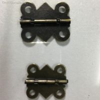 ♦卐❏ Cabinet Door Hinge 4 Holes Butterfly Antique Bronze Tone20pcs