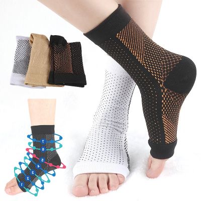 1 Foot Anti-Fatigue Ankle Support Pain Compression Socks Men Sport Brace