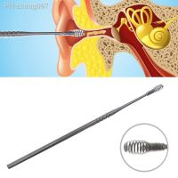 1pc Ear Wax Remove Kit Portable Spiral Stainless Steel Earpick Curette Ear Wax Remover Spring Ear Clean Ear Pick Cleaning Tools