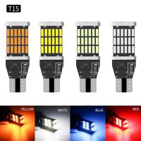 【คุณภาพสูง】หลอดไฟเลี้ยวไฟหรี่ LED 45 ชิป ขั้วT10/T15 (1หลอด) สําหรับติดรถยนต์มอเตอร์ไซค์ สว่างตาแตก