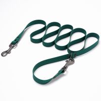 Dogs PVC Leash Adaptor Longue Laisse Gummy 6.5Ft 2 Hooks Odor Risistant Pets Pooch Waterproof Traction Rope Traffic Safety