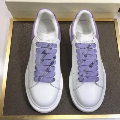 2023 new Alexander McQueen Luxury White Violet Sneaker Shoes For Women Men