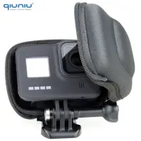 【popular】 xqwznb กล้องถ่ายรูปไปสีดำ8เคส QIUNIU สำหรับ8กล่องใส่กระเป๋าฮีโร่ขนาดกะทัดรัดพกพาสำหรับอุปกรณ์จัดเก็บโปรมินิเคสป้องกัน