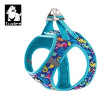 Truelove Pet Harness Soft Air Mesh Adjustable Reflective Pet Vest Small and Medium Breeds No Pull Adjustable Dog Harness TLH3016 Leashes