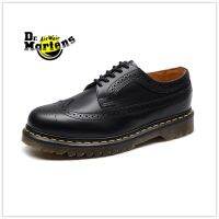 COD weian2278 【แท้】Dr.martens Brock หนังรองเท้าหนังเล็กชายและหญิงเพิ่มขึ้นรองเท้าลำลองกันน้ำ