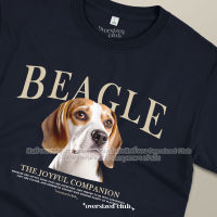 เสื้อยืดสกรีนลายน้องหมา Beagle บีเกิ้ล [Classic Cotton 100% by Oversized Club]