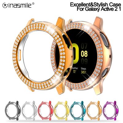 Stylish Diamond Case cover For Samsung Galaxy Watch Active 2 40mm 44mm Bumper Protective Case For Active 1 Watch Accessories