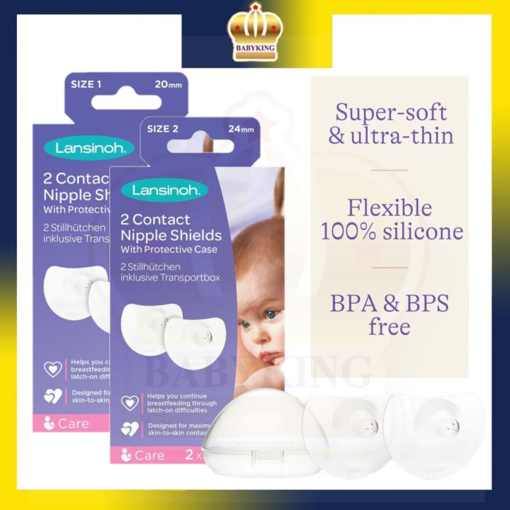 Lansinoh Contact Nipple Shield with Case (20mm & 24mm)