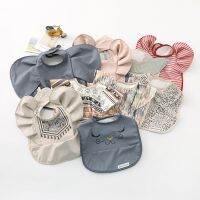 【CC】 New Baby Cotton Bib Burp Boy Infant Saliva Dot Print Bibs 6-36M