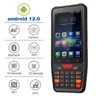 RUGLINE 1D PDA Android 12 OS ขั้วมือจับ2D เครื่องสแกนบาร์โค้ด4G Wifi GPS บลูทูธ NFC สะสมข้อมูลที่ทนทาน IP67