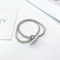 [COD] Korean version of ins niche design indifferent bracelet micro-inlaid light luxury all-match simple