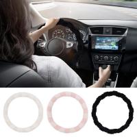 Winter Steering Wheel Cover Car Steering Decoration 14.96inch General Luxury Furry With Anti Slip Inner Ring Winter Steering Wheel Cover Fit Vehicles Sedans SUVs regular