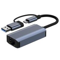 USB C ไปยัง RJ45อะแดปเตอร์อีเทอร์เน็ต USB OTG 3.0 Type-C เป็น RJ45อะแดปเตอร์เครือข่ายกิกะบิตฟรีไดรฟ์ความเร็วอินเทอร์เน็ตกิกะบิตสำหรับคอมพิวเตอร์แล็ปท๊อปเดสก์ท็อป