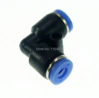 QDLJ-100pcs 4mm Plastic Fitting Push In Equal Elbow Connector For Pneumatics Or Fluids