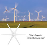 Wind Turbines Kit Generator 6 Blades แหล่งจ่ายไฟขนาดเล็กสำหรับห้องเคลื่อนที่ เรือ ห้องโดยสาร 100W