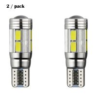 มาใหม่ล่าสุด (2ชิ้น) หลอดไฟ LED Canbus อัตโนมัติสีขาว5630 10SMD ความกว้างของ10LED หลอดไฟด้านข้างหลอดไฟ LED ไม่มีข้อผิดพลาดโคมไฟ LED ไฟอ่านหนังสือ