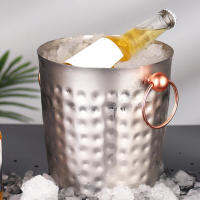 3L  Stainless Steel Ice Bucket   ภาชนะใส่น้ำแข็งสแตนเลสถังแชมเปญบาร์อุปกรณ์บาร์สำหรับคาเฟ่ที่บ้าน