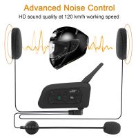 Motorcycle Helmet Bluetooth-Compatible Intercom Headsets Microphone Speaker Headset For V4 V6 Walkie-Talkies Universal