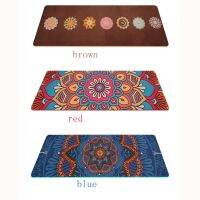 5.5 MM Lotus Pattern Suede TPE Yoga Mat Pad Non-slip Slimming Exercise Fitness Gymnastics Mat Body Building Esterilla Pilates