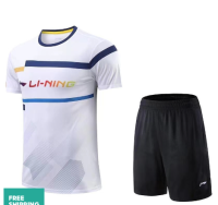 แห้งเร็วเสื้อยืดเล่นปิงปอง Li Ning ใหม่ฤดูร้อน2023เสื้อกีฬาซับเหงื่อระบายอากาศได้ดีสำหรับทั้งหญิงและชายสำหรับฝึกซ้อมวิ่งกลางแจ้งใส่สบายดูดซับเหงื่อ