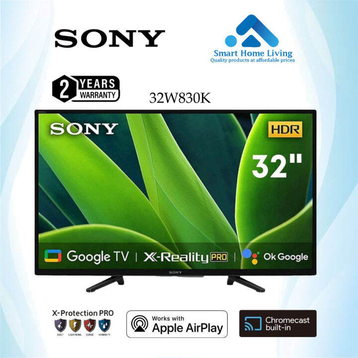 SONY 32 INCH W830K (HD Ready) High Dynamic Range (HDR) Smart TV (Google TV) Lazada