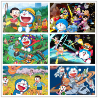 Doraemon Puzzle Creative Diy Mini Funny Wooden Puzzle Model Assembled Jigsaw Puzzle Educational Toys for Kids Birthday Gifts