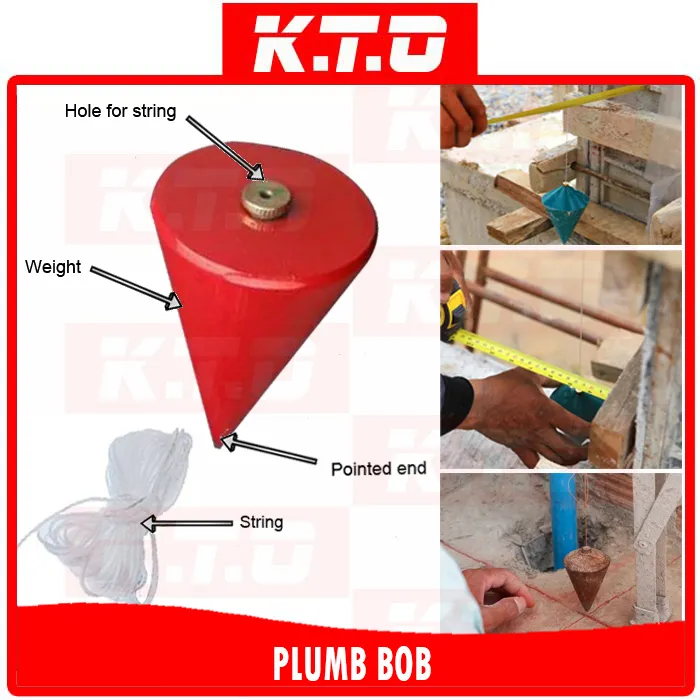 [100 GR 1000 GR] PLUMB BOB / PLUMMET / Batu Pengukur / Batu Pemberat