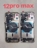 For IPhone 12 12 Pro 12 Pro Max Battery Door Rear Cover Full Housing Middle Chassis Frame Side Key Parts Flex Cable NFC Assembly