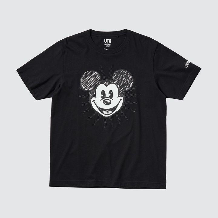 เสื้อยืดแขนสั้นพิมพ์ลาย-disney-สําหรับผู้ชาย-ผู้หญิง-uniqlo