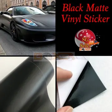 12X60 inch Matte Black Vinyl Film Wrap Car Diy Sticker