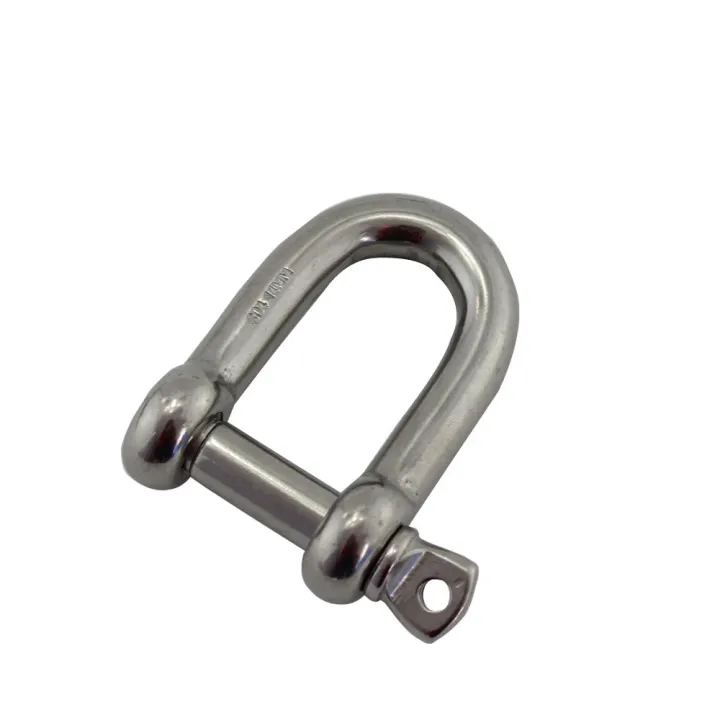 5PCS D Shackle With Screw Pin Stainless Steel 304 Heavy Duty For Chains